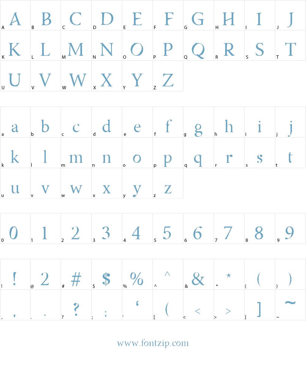 Asmath Free Font Character